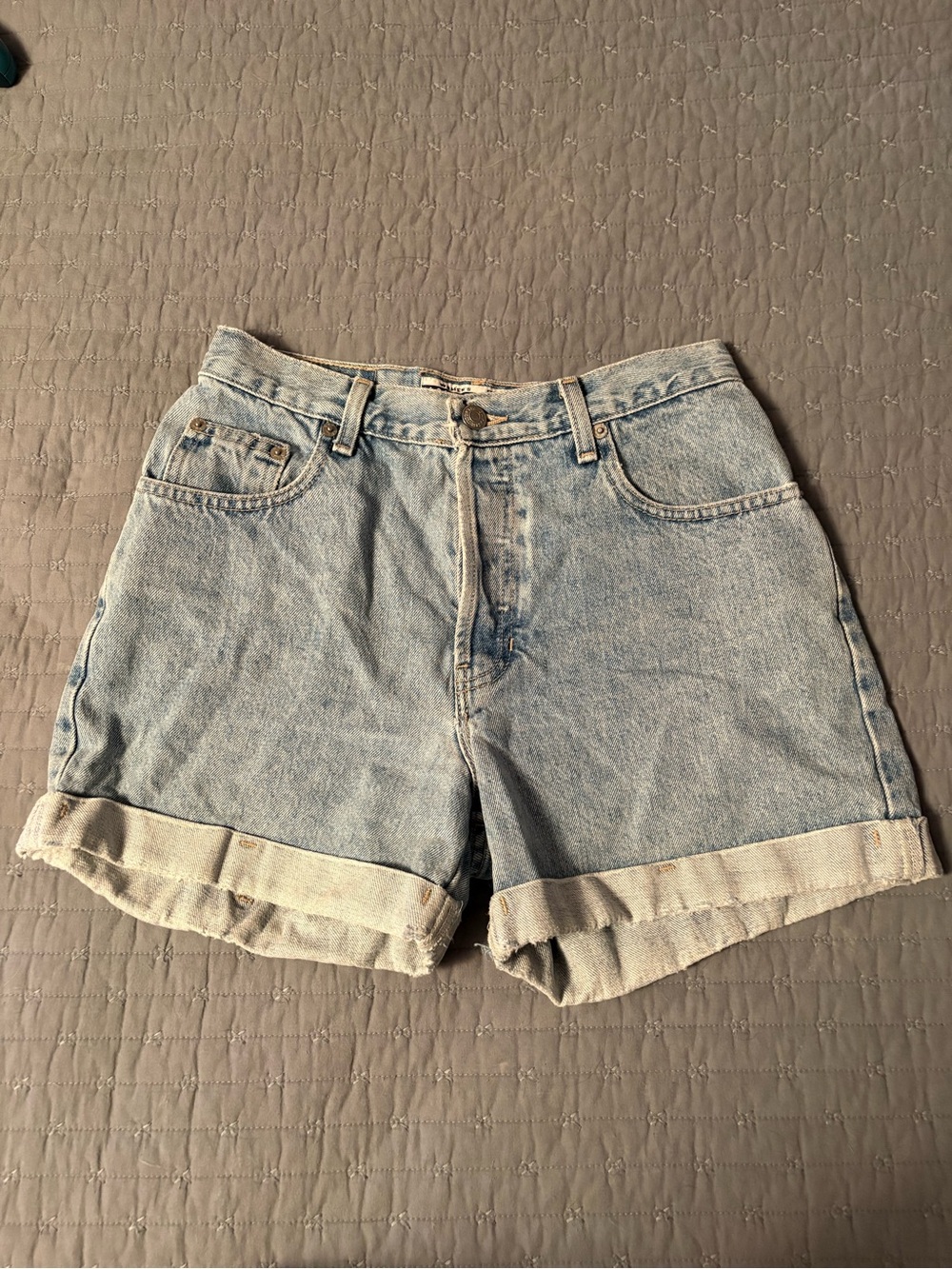 GAP Light Blue Rolled Hem Denim Shorts